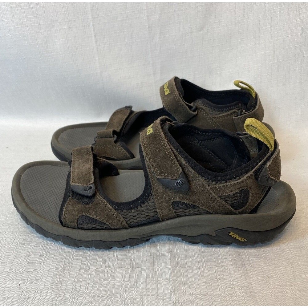 Teva Katavi Suede Trail Sandals, Brown, Men’s Size 9 — Outdoor, Hiking, Rugged